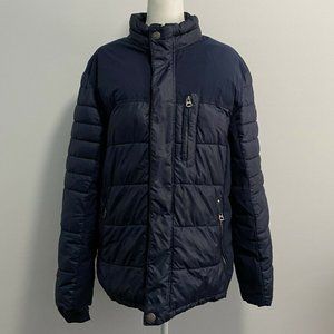 Red Point Authentic Vintage Navy Blue Puffer‎ Coat Size XXL